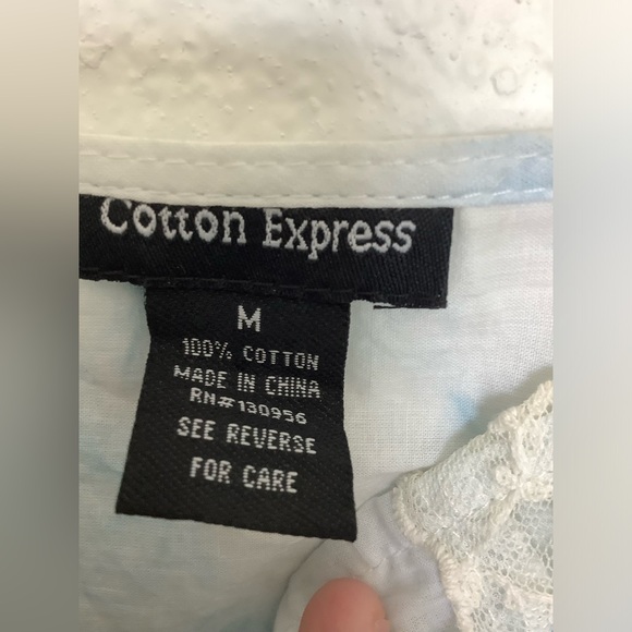 Blue & White Dress Size Medium - Picture 5 of 6